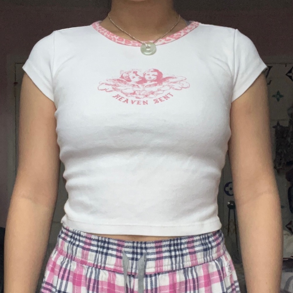 Brandy Melville cheetah Heaven Sent top